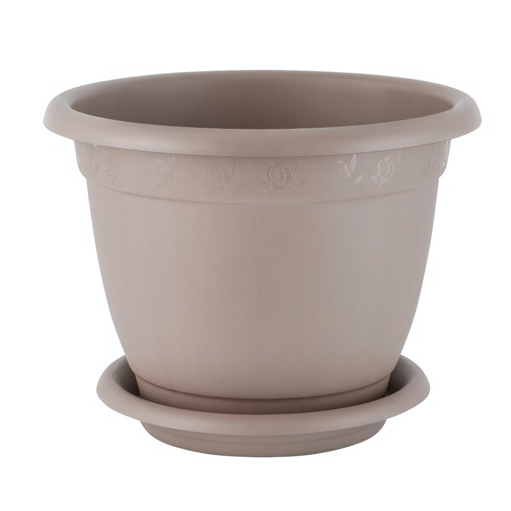 Горшок для цветов InGreen Aphrodite D 430 mm, 25,8л с подставкой №8, французский платан