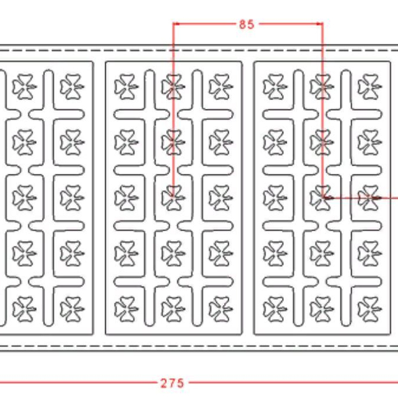 228 | Форма для шоколадных плиток (275*175 мм)
