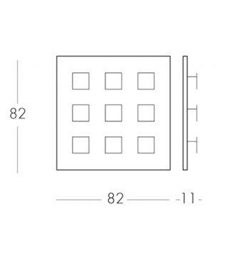 дизайнерский светильник Metalo Dix Heures Dix Wall Lamp