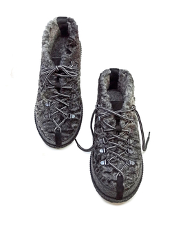 Ботинки из натурального каракуля "Gray melange"