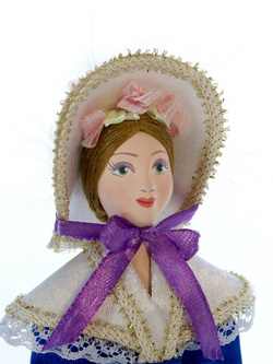 Кукла коллекционная Барышня в летнем платье 19 века