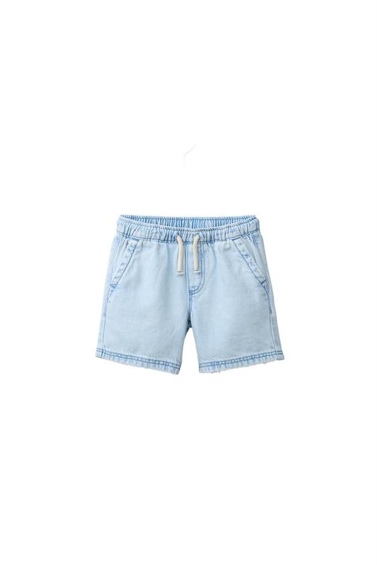 ZARA ДЖИНСОВЫЕ ШОРТЫ С ЭТИКЕТКОЙ, ГОЛУБОЙ
