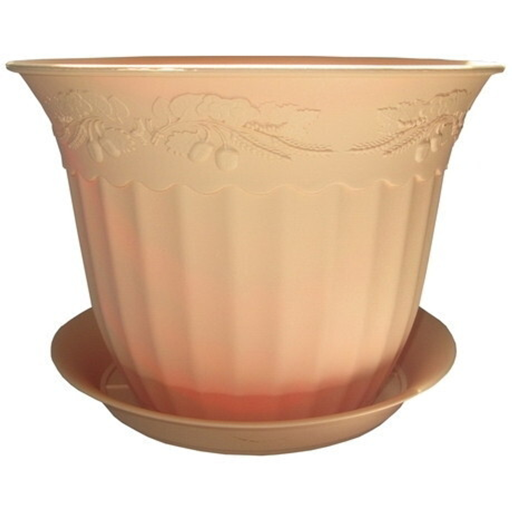 Кашпо ДУБОК 5л Д250 мм белый (1/25)