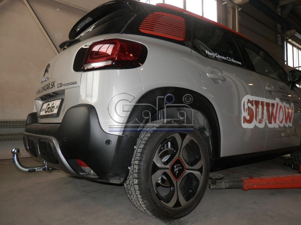 Фаркоп оцинкованный Galia C073C для Citroen C3 Aircross 2018-(паспорт и сертификат в комплекте)(без электрики)
