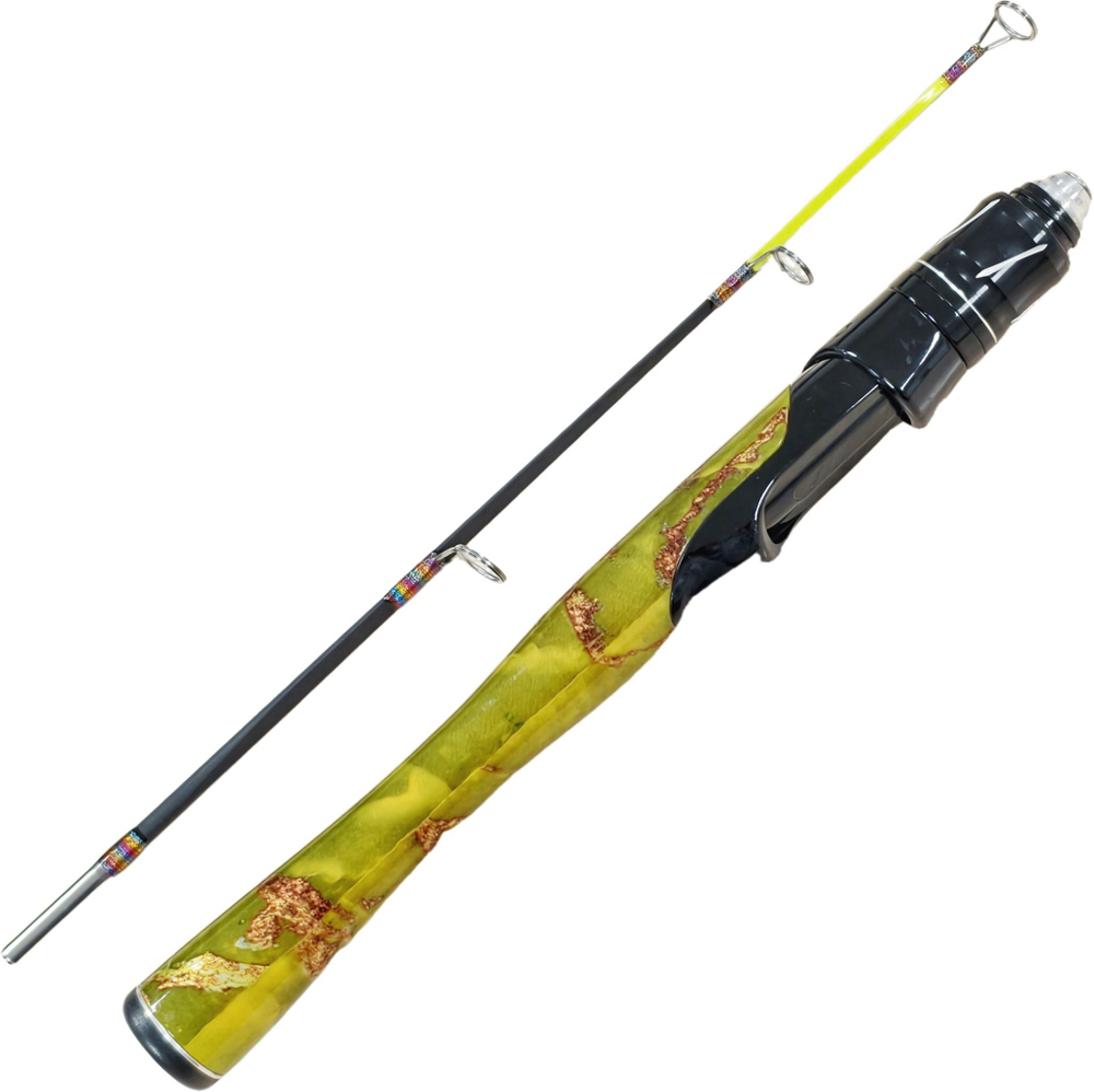 Удочка зимняя Wei Yang зеленая тест 3-15гр. 50 см.