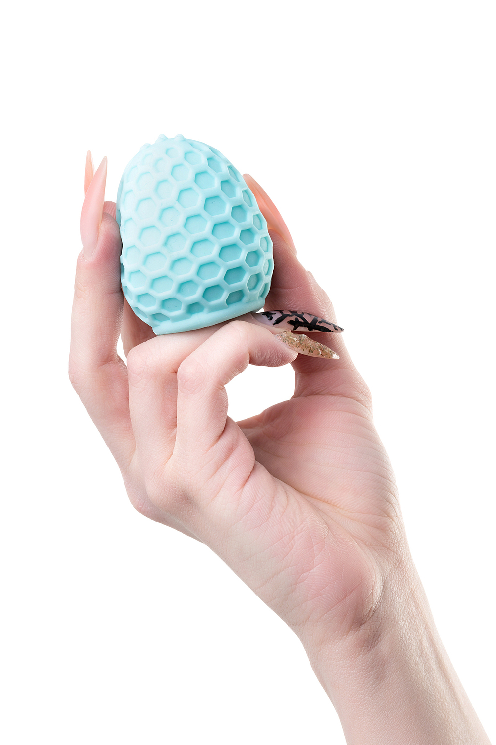 Мастурбатор A-Toys Pufl бирюзовый 6 см