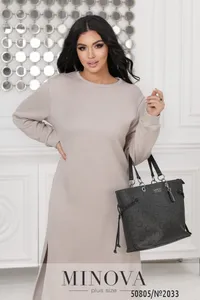 Платье 2033-бежевый Minova