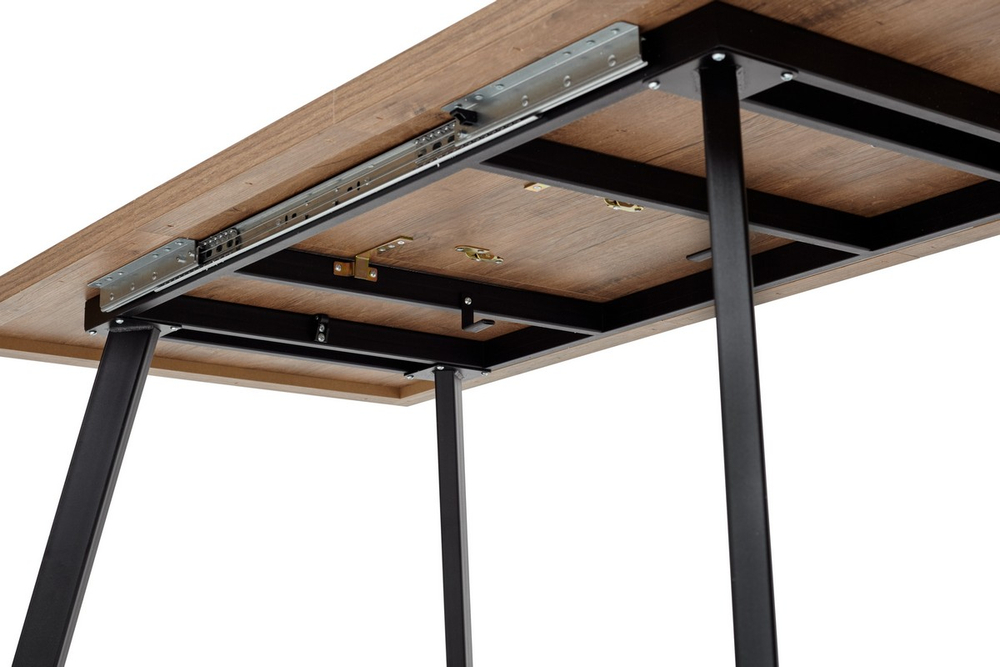 Стол М-City DISAUR Брик М (Brick M) 120 Дуб Канзас, Черный