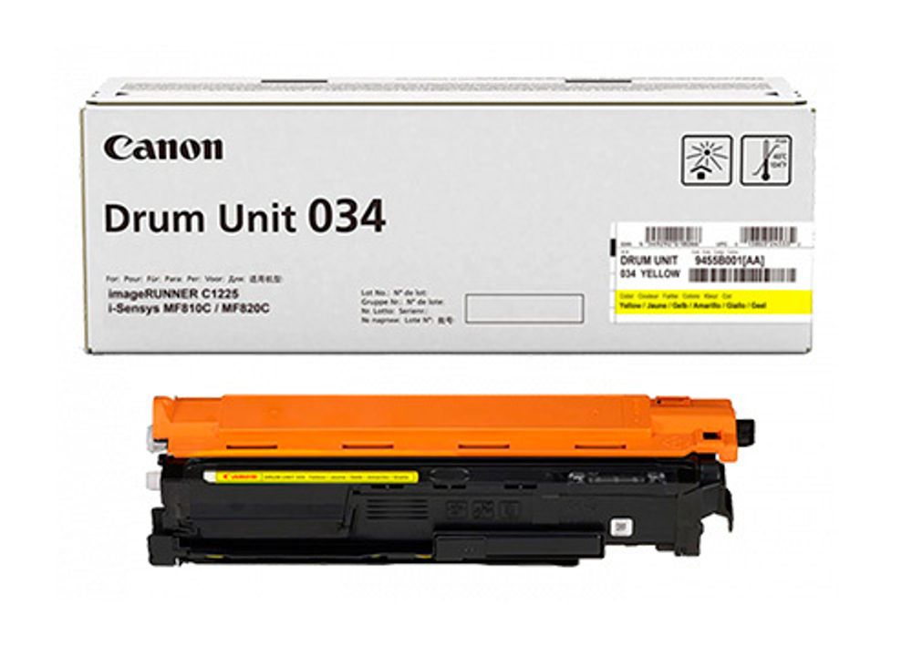 Фотобарабан CANON 034 Y желтый