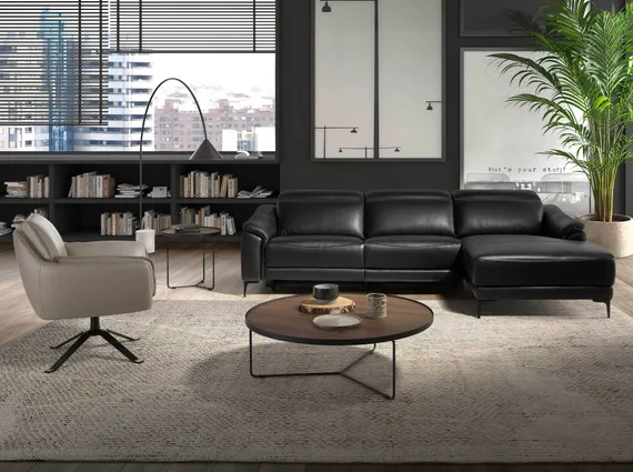 Кресло поворотное Angel Cerda 5125, серая кожа