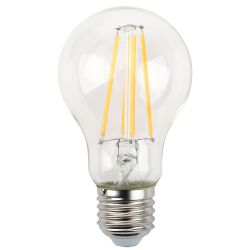 Лампа светодиодная ЭРА F-LED A60-13W-827-E27 13Вт филамент груша теплый белый свет E27 | Филаментные декоративные