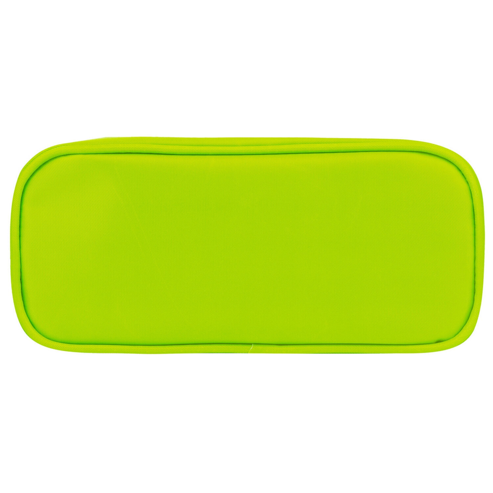 Пенал-косметичка BRAUBERG мягкий "KING SIZE NEON GREEN" 20х8х9 см (3 штуки в упаковке)