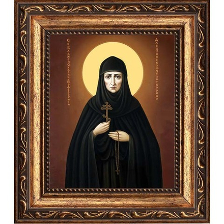 Евфросиния Алексинская и Колюпановская блаженная , Христа ради юродивая. Икона на холсте.
