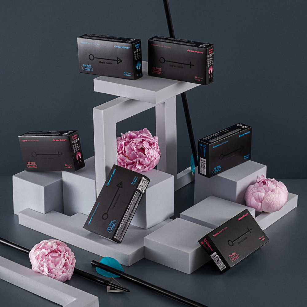 Greenflash Be Best Male Для мужского здоровья, высокого уровня энергии, 30 капсул