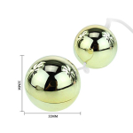 Золотистые шарики 3,2см с вибрацией Baile Goden Balls BI-014049-6
