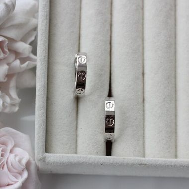 Швензы 20 мм с французским замком, родий, Ш114