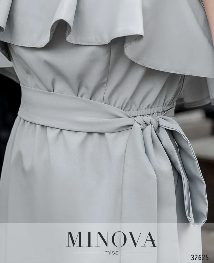 Платье 8608-светло-серый Minova
