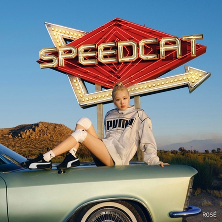 PUMA Кроссовки SpeedCat OG, черный/белый
