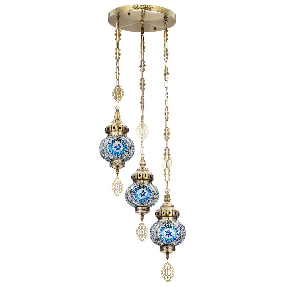 Citilux Каир CL419136 Подвесной светильник Мозаика Синяя