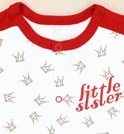 Боди ДЕТСКОЕ ЦАРСТВО (красный)