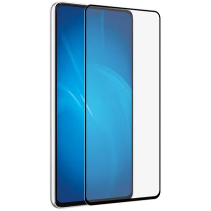 Закаленное стекло с цветной рамкой (fullscreen+fullglue) для Samsung Galaxy A52/A53 (5G) DF (black)