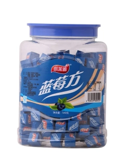 Жевательные конфеты Кубики со вкусом Черники 540 г