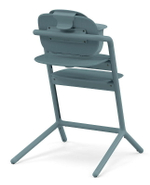 Стульчик для кормления Cybex Lemo 4 в 1 с мягкими чехлами Comfort Inlay Stone Blue/Stunning Black