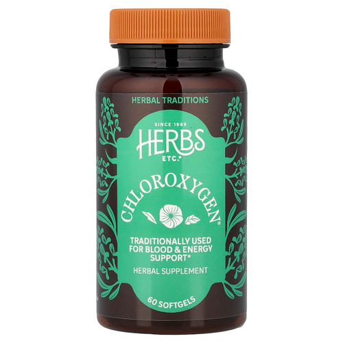 Herbs Etc., ChlorOxygen®, 60 капсул