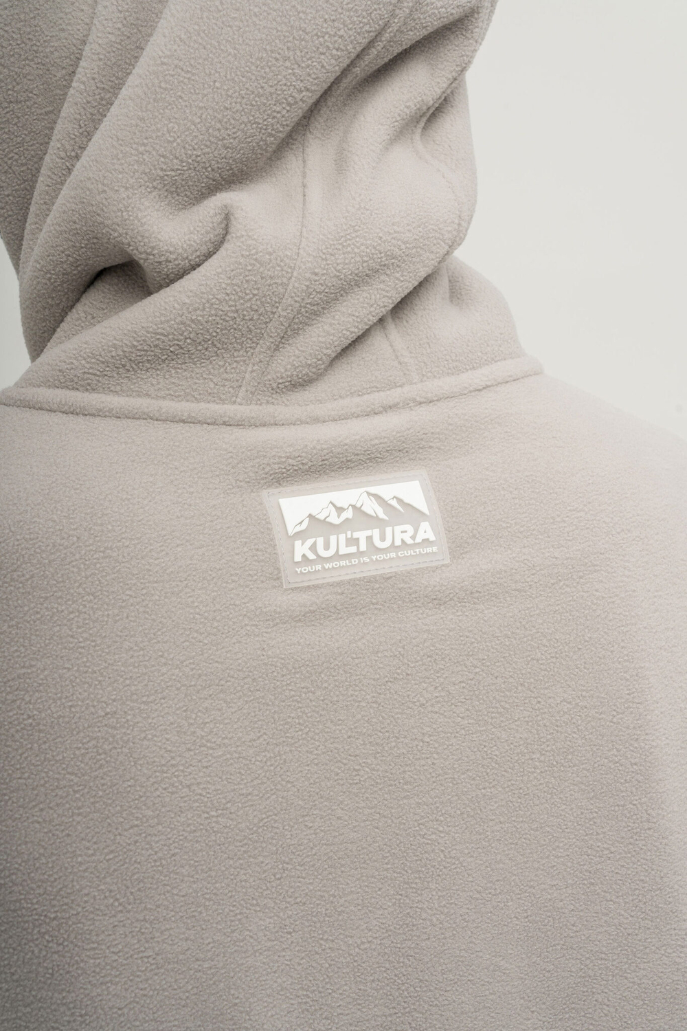 Худи KUL'TURA "HALF ZIP FLEECE" Серый