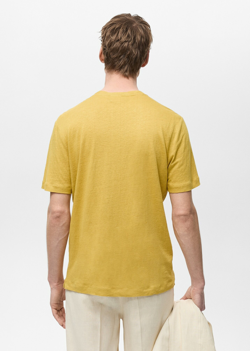 Льняная футболка slim fit