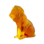 Лев Бамара янтарный Lalique