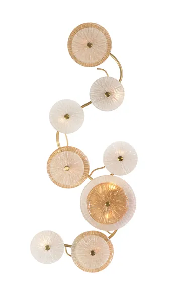 W2895A/9 SPRAY PAINT BRASS+CLEAR+AMBER (1) Настенный светильник NW