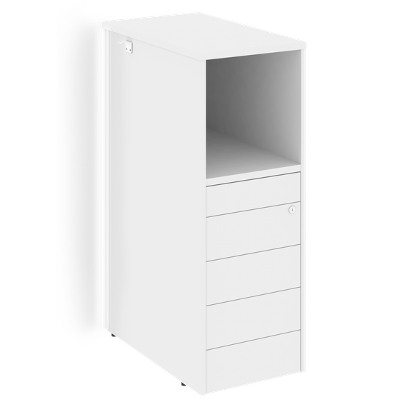 Оникс Тумба с подсветкой 5 ящиков TIP-ON, проходная средняя O.R-TV-5 TIP.S  436*767*1185