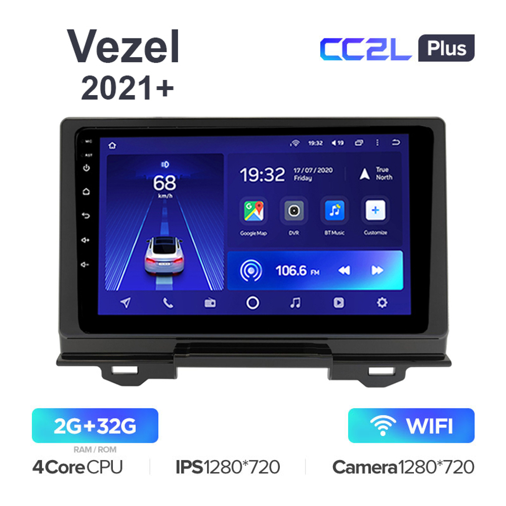 Teyes CC2L Plus 9" для Honda Vezel, H-RV 2021+