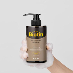 CKD Шампунь с аминобиотином и пивными дрожжами - Amino biotin brewer's yeast shampoo, 500 мл