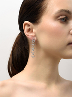 Серьги "Gess shine long" Silver