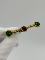 Брошь Chanel с вставкми Gripoix