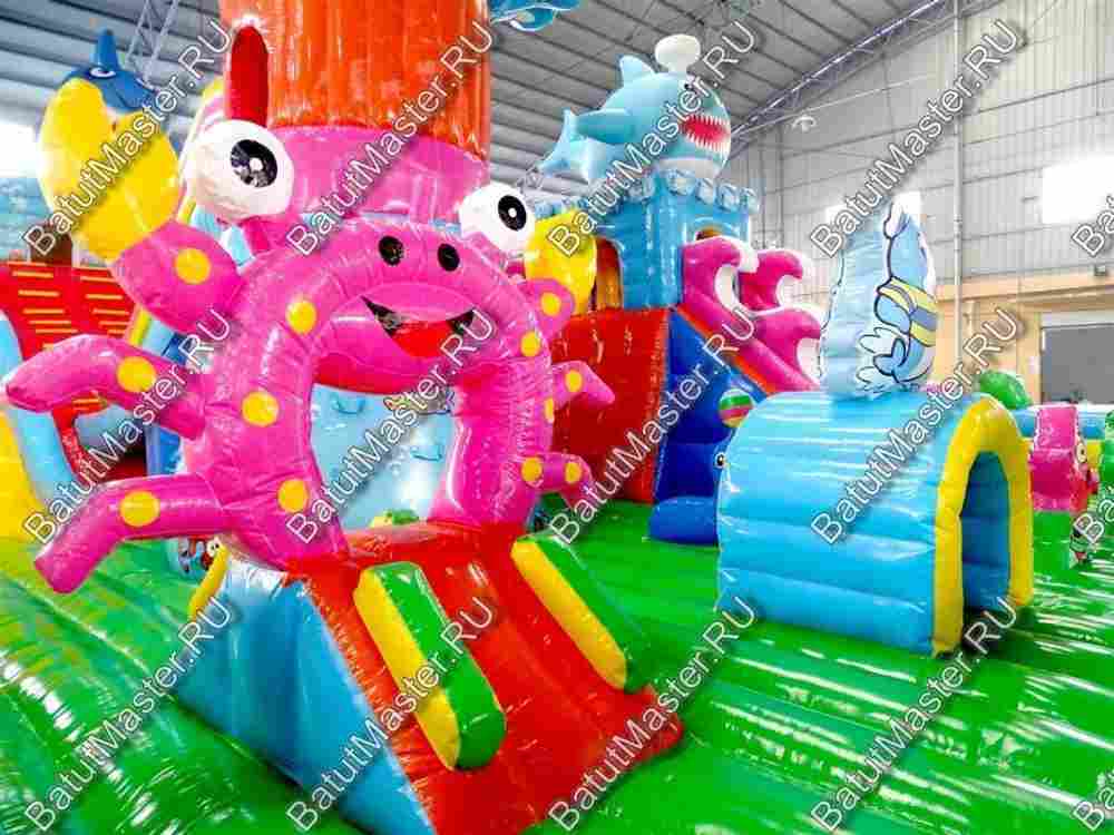 Коммерческий надувной батут "На морском дне" 16*9*7 м