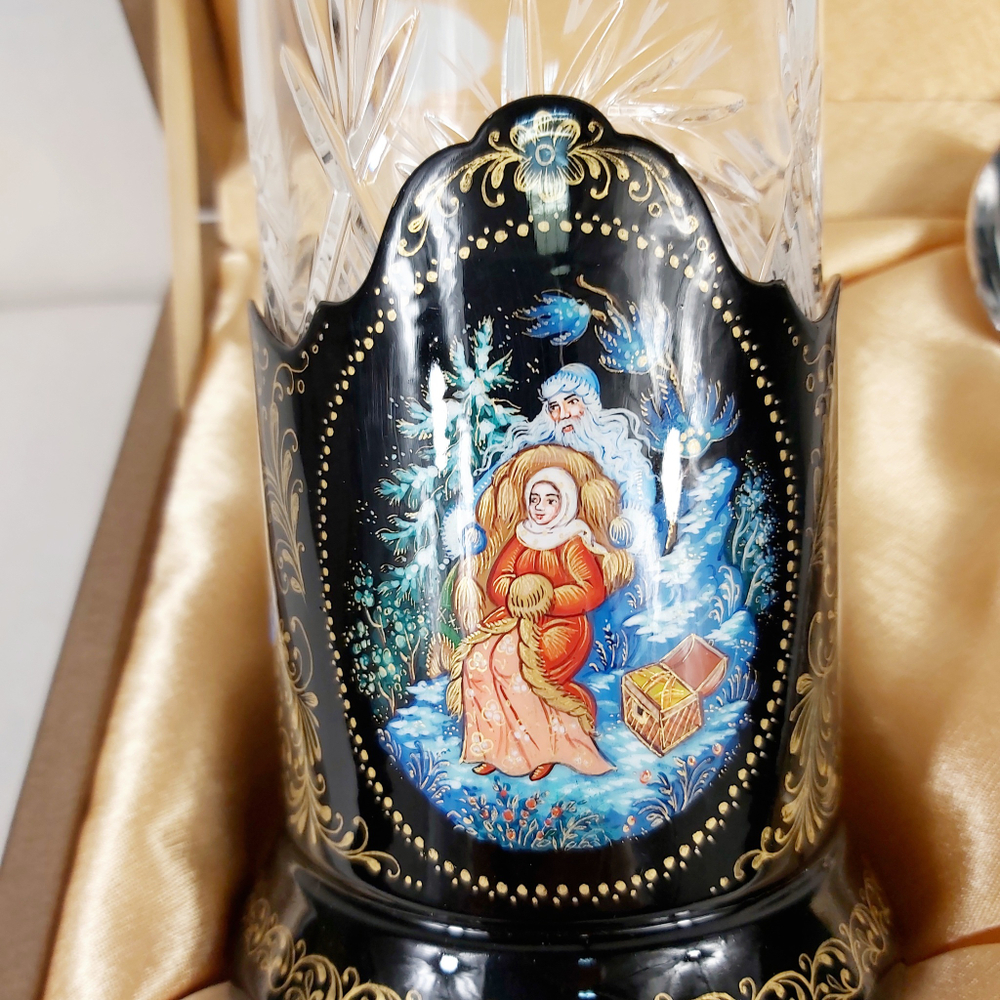 Чайный набор "Морозко" (Ручная роспись Палех)