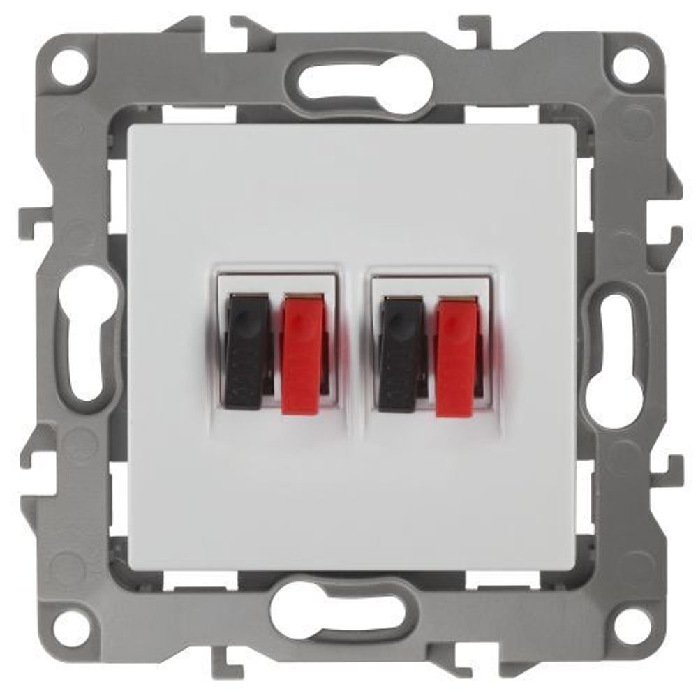 Розетка аудио 2мод. 12-3112-01 бел. ЭРА Б0027461