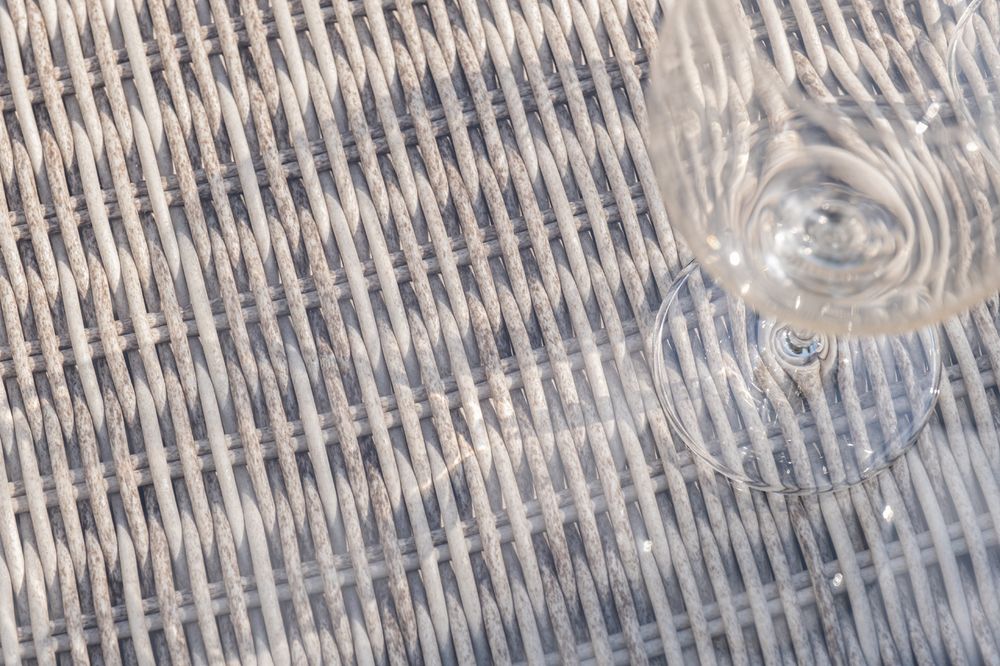 "Лунго" трансформирующаяся лаунж-зона из искусственного ротанга, цвет бежевый