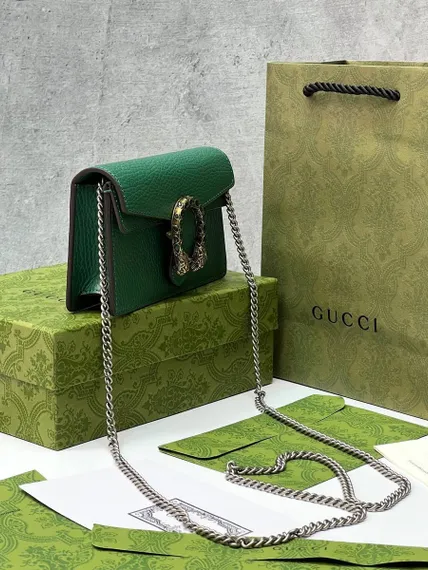 Сумка Gucci Dionysus GG Super Mini зеленый