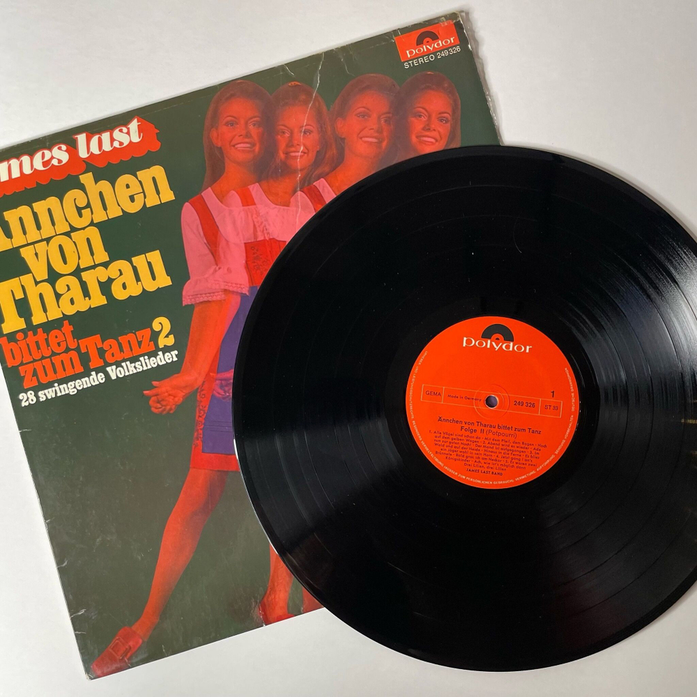 Винтажная виниловая пластинка LP James Last Джеймс Ласт Annchen Von Tharau Bittet Zum Tanz 2 (Germany 1969)