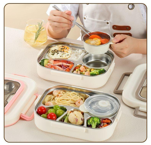 Ланчбокс из нержавеющей стали с 5 отделениями