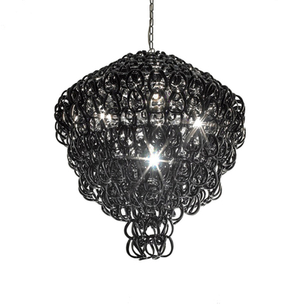 Pendant design lamp Giogali SP 80 A by Vistosi (Black)