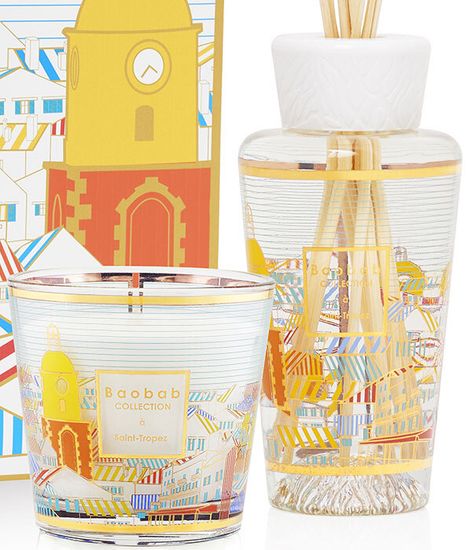 Saint-Tropez, набор аромадиффузор и свеча My first Baobab, Baobab Collection