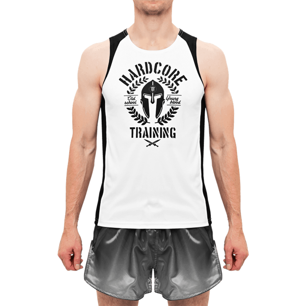 Тренировочная майка Hardcore Training Helmet White/Black
