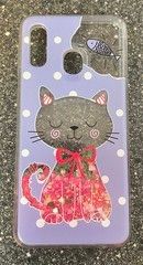 Силиконовый чехол Переливашка Dreamy Cat для Xiaomi Mi A3 Lite (Голубой)