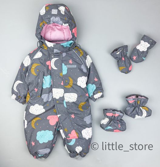 Комбинезон осень/зима "Разноцветные облака"