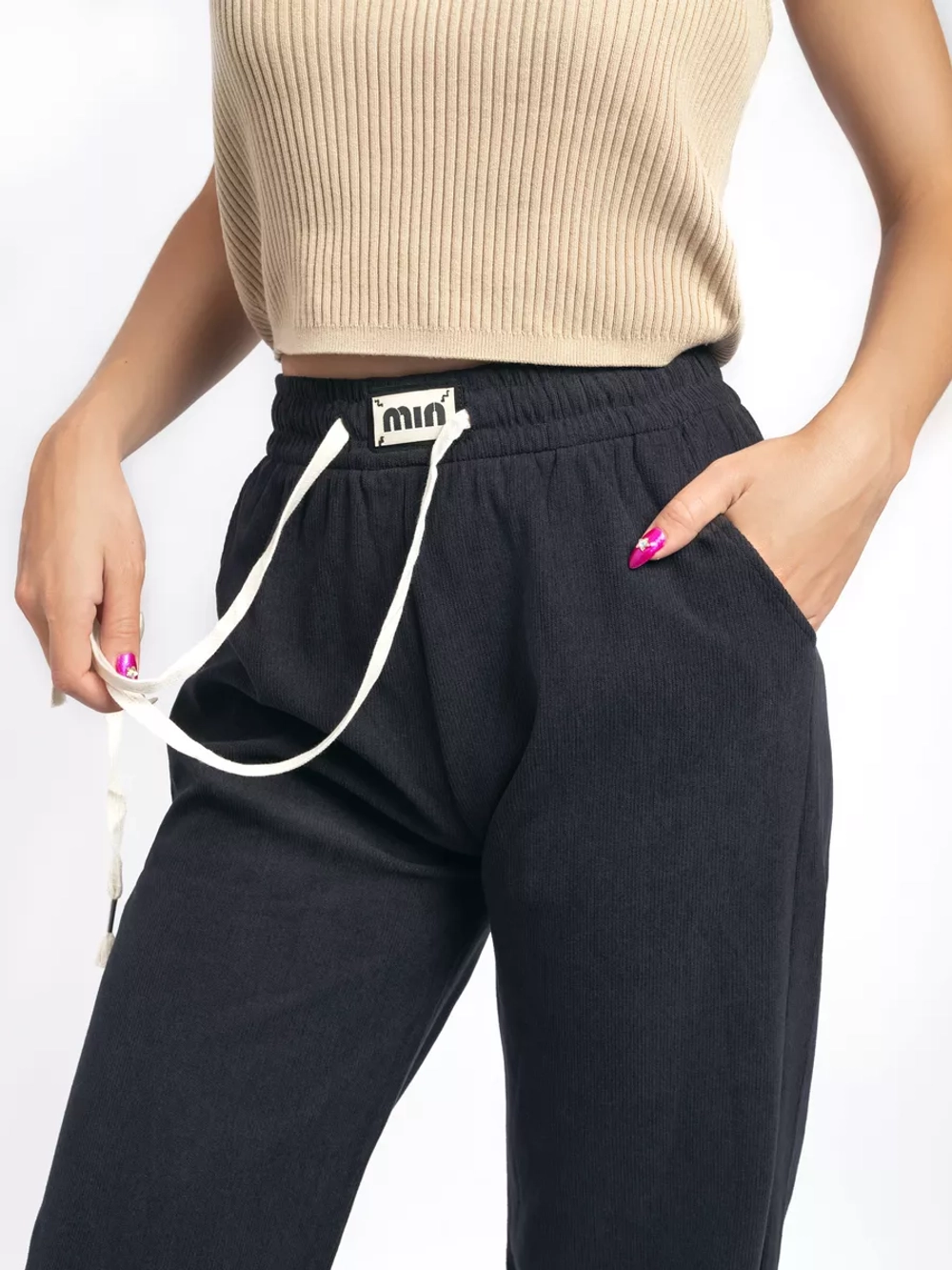 брюки вельветовые широкие палаццо на резинке